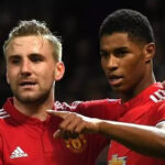 Luke Shaw and Marcus Rashford - both Man United and England stars