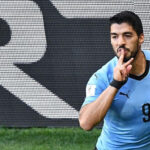 Luis Suarez Kissing His Fingers