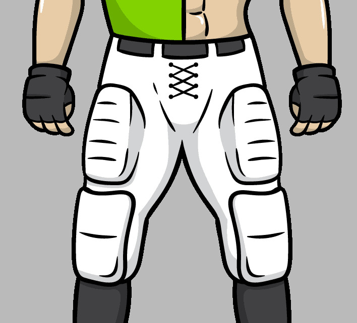 Football game pants - learn American football