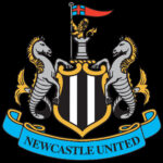 Newcastle United crest with seahorses representing the city's maritime connections.