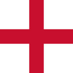England flag waving at a football stadium
