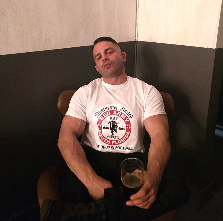 Derek enjoying a pint