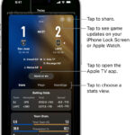 Game card detail in the Apple Sports app