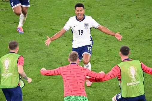 Ollie Watkins celebrates
