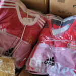 Police seized fake shirts like these in Manchester’s Cheetham Hill