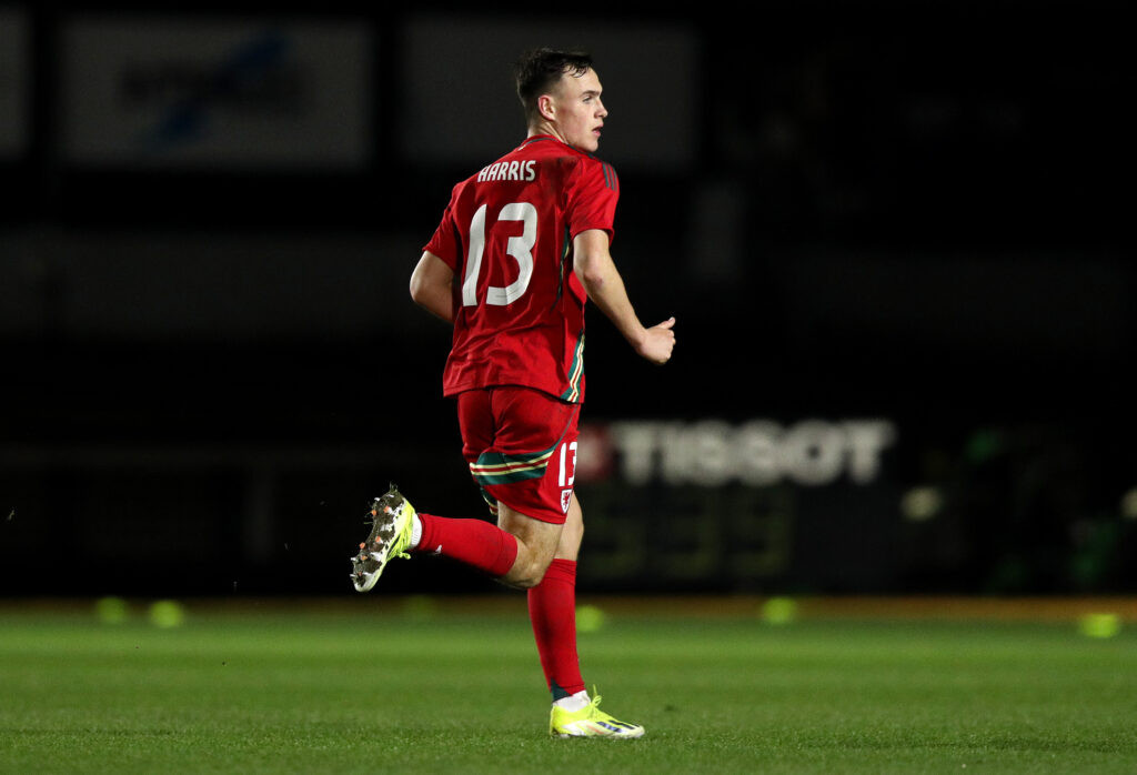 Wales U21 players in action