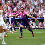 Ilkay Gundogan celebrates after scoring Germany’s second goal