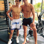 Cristiano Ronaldo with his son Cristiano Ronaldo Jr in the gym. Photo: @cristiano/Instagram