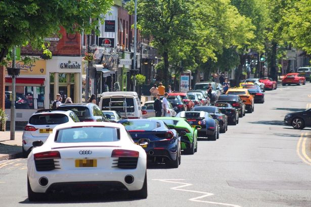 Supercars in Alderley Edge