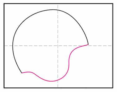 Completing the helmet shape