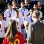 King Felipe VI and Gavi at Zarzuela Palace after Spain's EURO 2024 Victory.