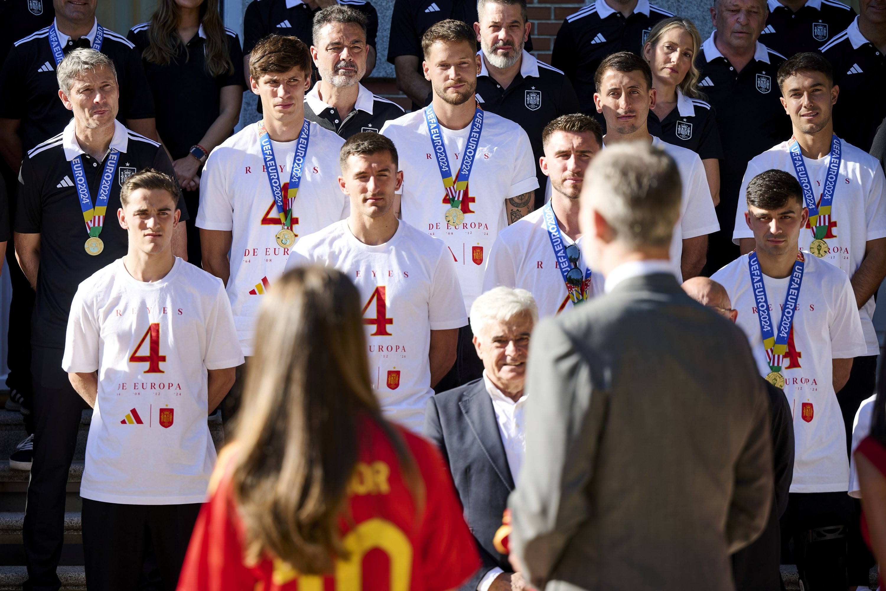 King Felipe VI and Gavi at Zarzuela Palace after Spain's EURO 2024 Victory.