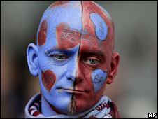 A Burnley fan looks dejected after their relegation is confirmed