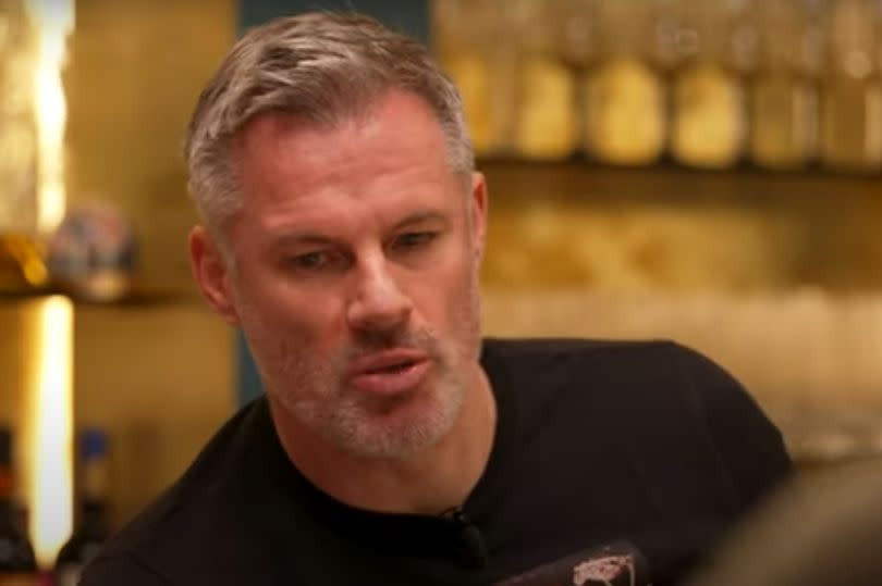 Jamie Carragher after turning up 50 minutes into the show