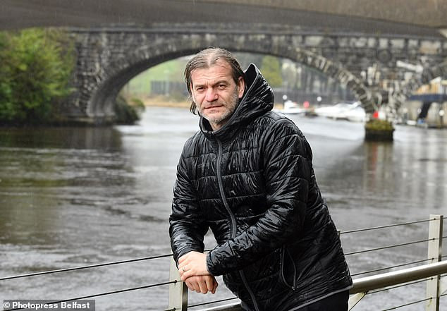 Roy Carroll pictured in February 2021, returning to Northern Ireland to play for Dungannon Swifts after struggling with depression.