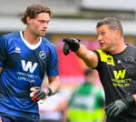 Andy Marshall working with Lions keeper Lukas Jensen last season