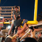 Vanderbilt fans celebrate their victory over Alabama