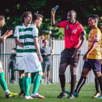 Green cards were used at the 2018 CONIFA World Cup in London for dissent or diving