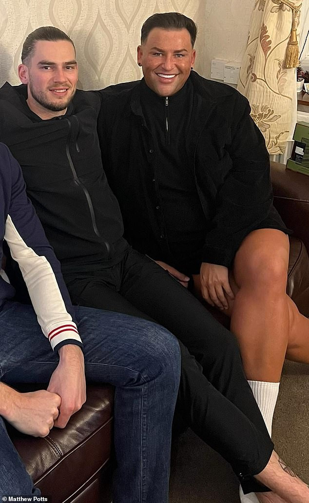 Engaged father-of-one Matthew Potts (pictured) told MailOnline he even has to