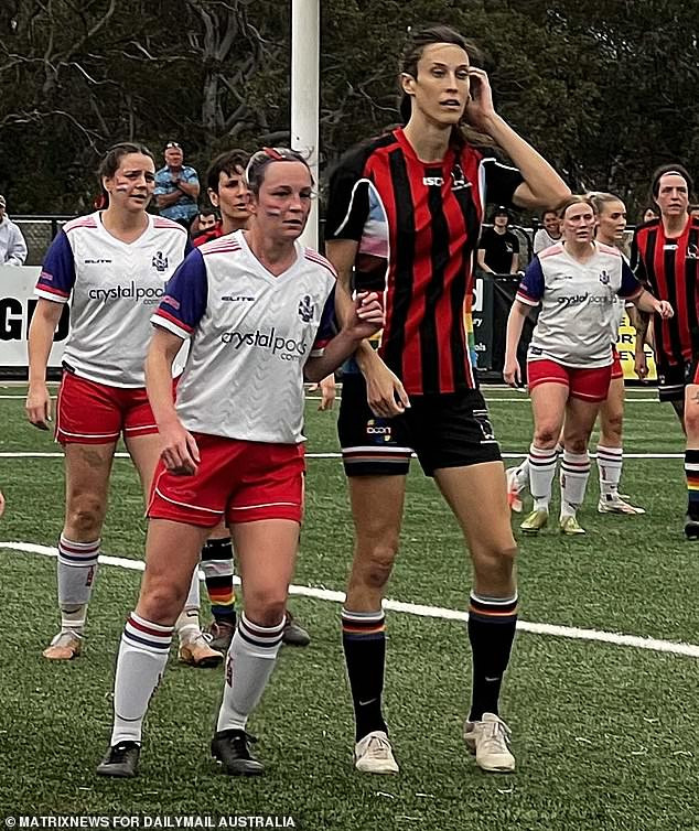 The Flying Bats soccer team featured five transgender players this season in a women's league