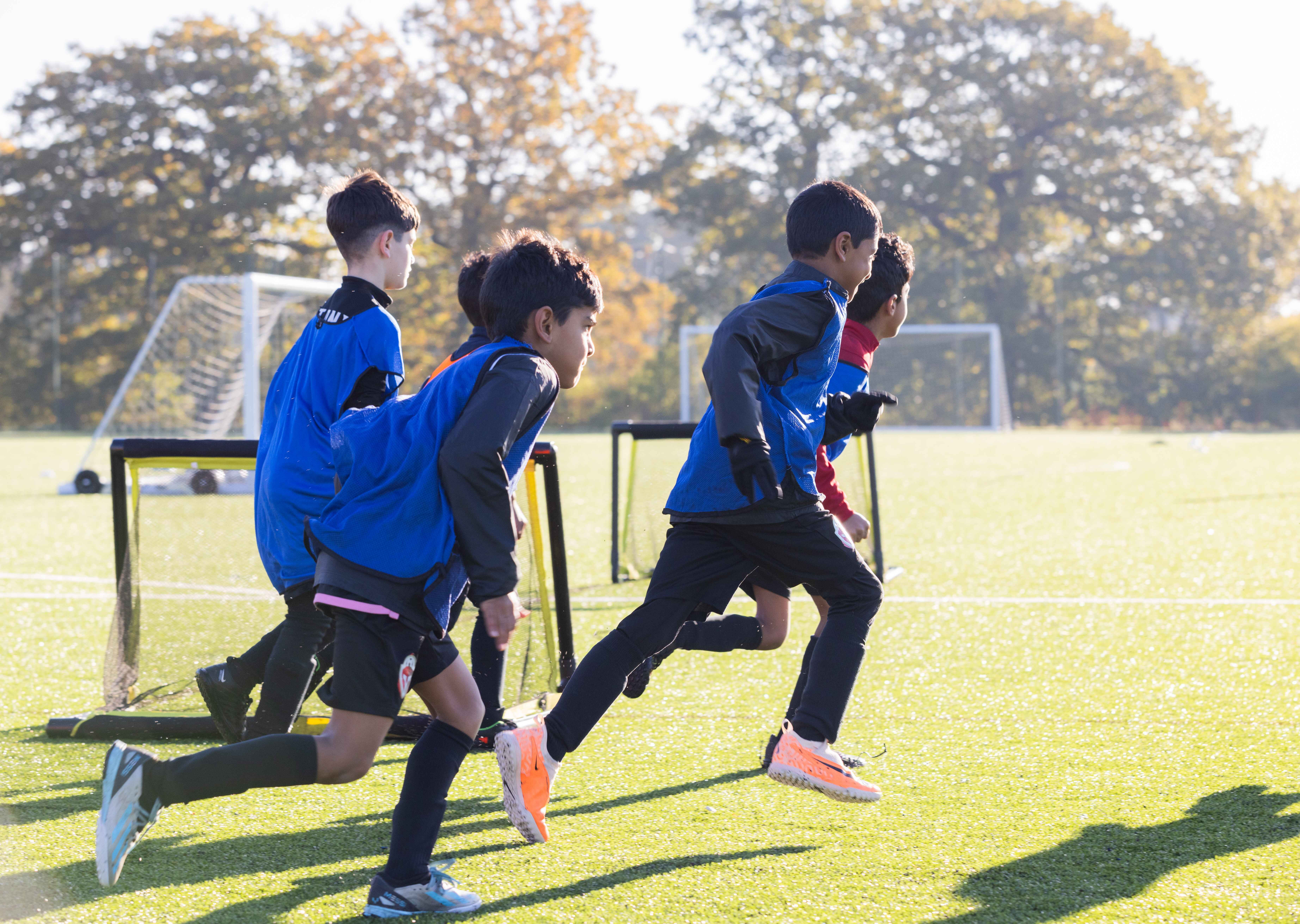 Football player controlling the ball