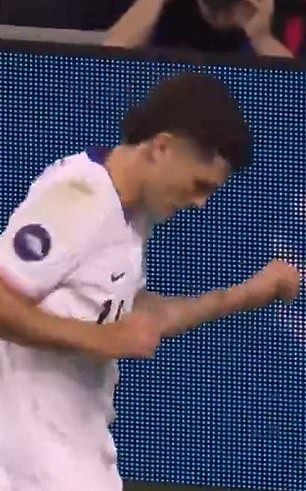 Christian Pulisic did the Donald Trump dance