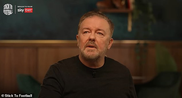 Ricky Gervais has revealed why he fell in love with football again following a 30-year break