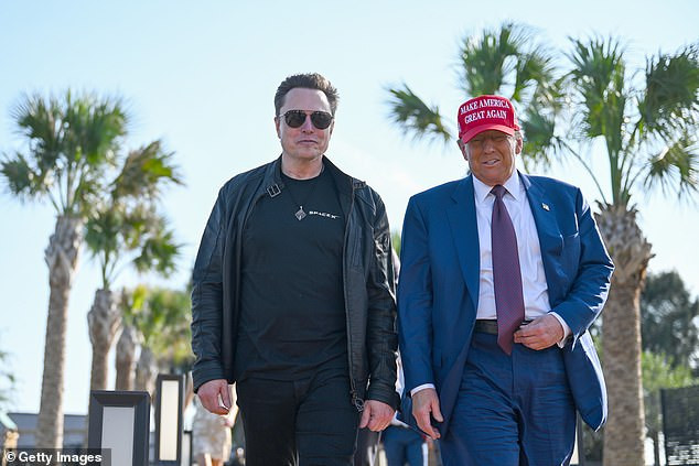 Elon Musk with Donald Trump