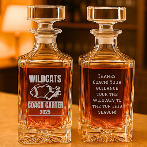 Football Coach Decanter