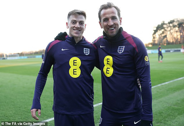 Liam Delap was also drafted into senior training this week and spent time with Harry Kane