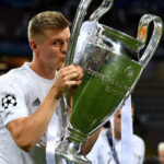 Toni Kroos Real Madrid Champions League trophy