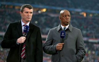Roy Keane alongside Ian Wright (Image credit: PA)