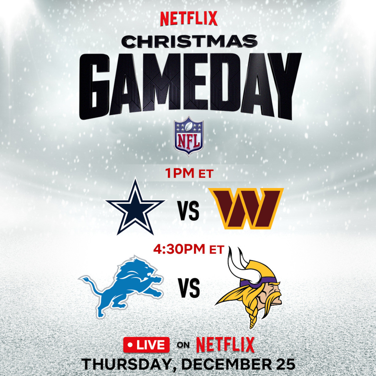 Netflix Christmas Gameday key art