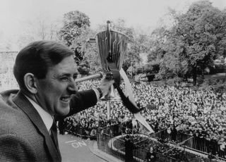 Danny Blanchflower in action