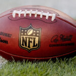 American football field aerial