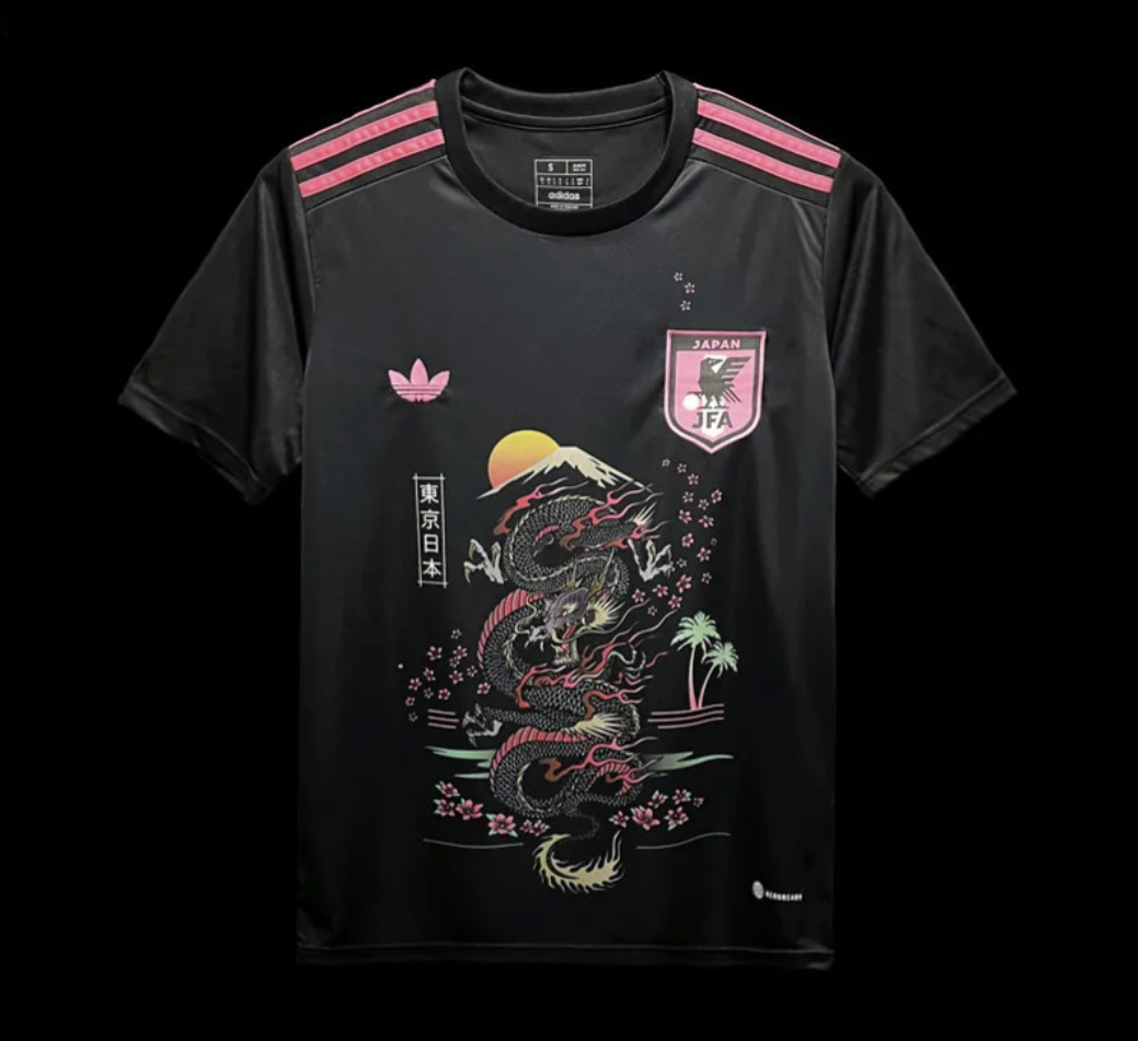 Black Adidas Japan Football Kit