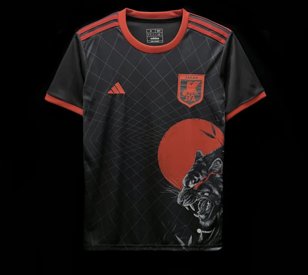 Black Japan Football Kit Design