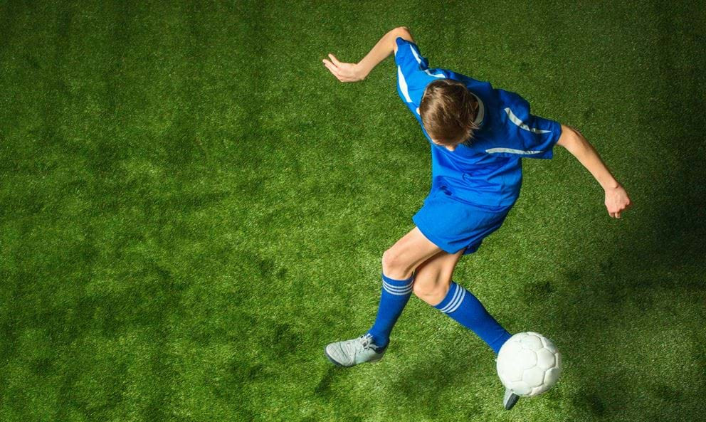 Footballer Stretching