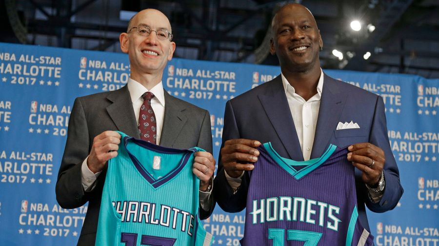 Michael Jordan sold his majority stake in the Charlotte Hornets credits: Chuck Burton | source: AP