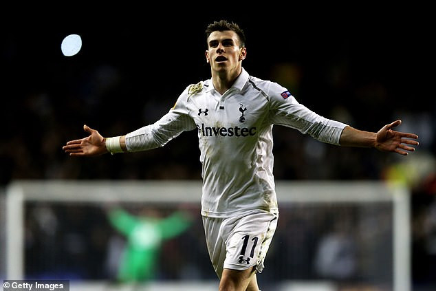 Gareth Bale during his loan spell at Tottenham
