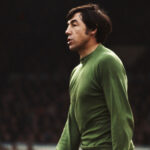 Gordon Banks in action for England