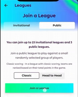Fantasy football head-to-head league