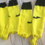 Cut ripped football socks
