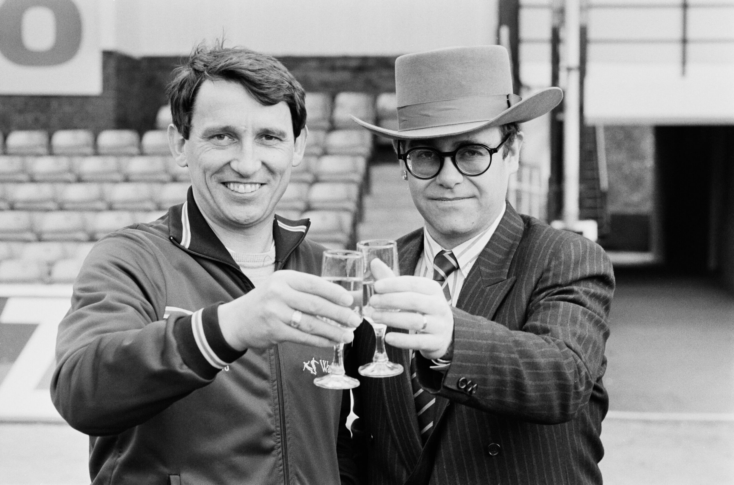 Elton John and Graham Taylor in 1984