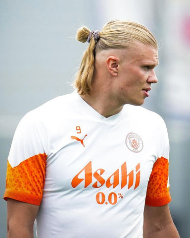 Erling Braut Haaland Haircut Ponytail