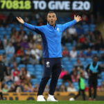 Robbie Williams is a huge football fan and is known for his love of the beautiful game, as captured in this Getty Images photo. His passion extends from supporting his hometown team, Port Vale, to participating in Soccer Aid for charity, showcasing his dedication to the sport and community.