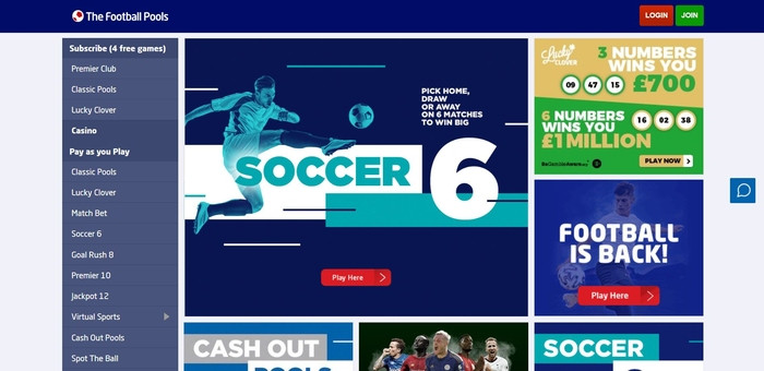 Football Pools Website