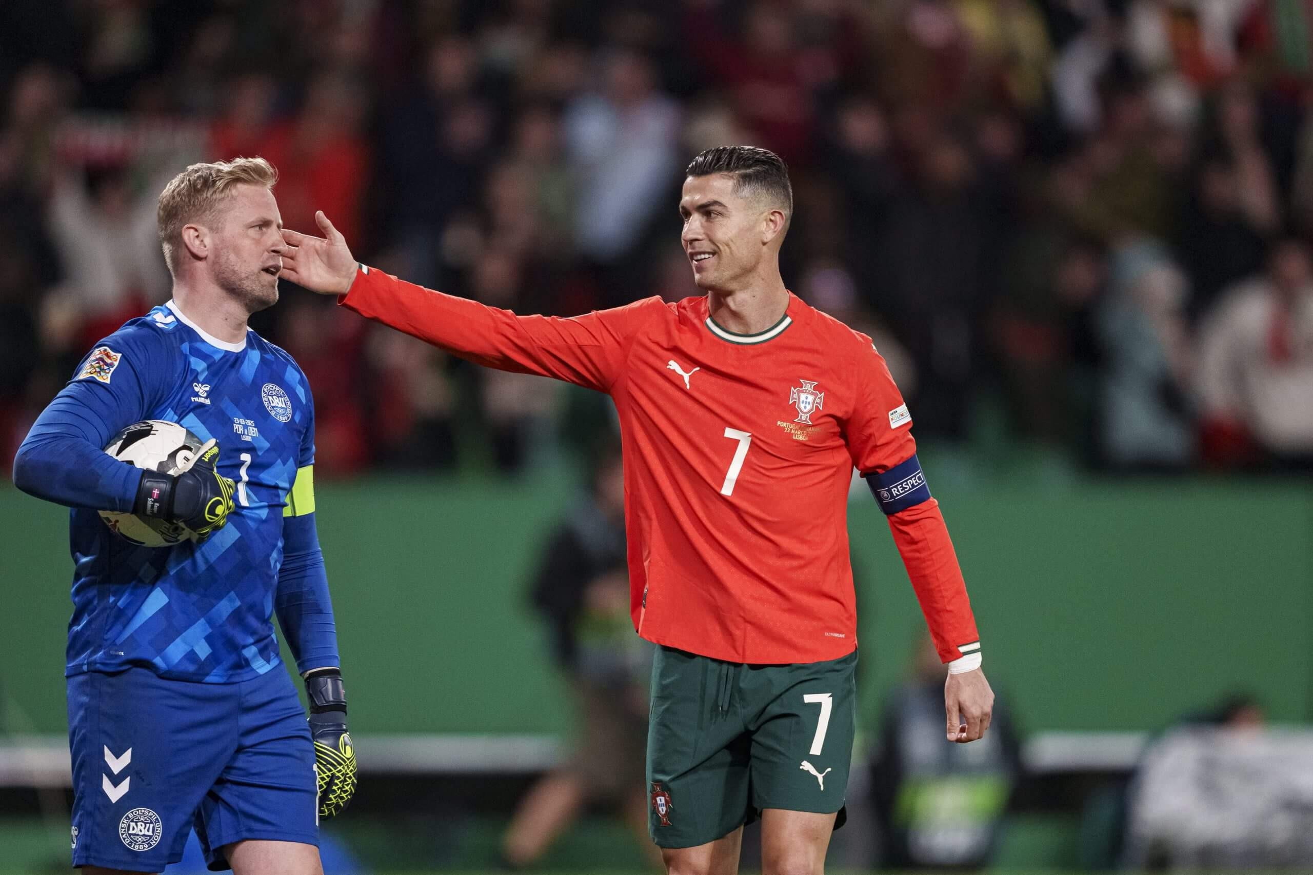 Ronaldo and Schmeichel