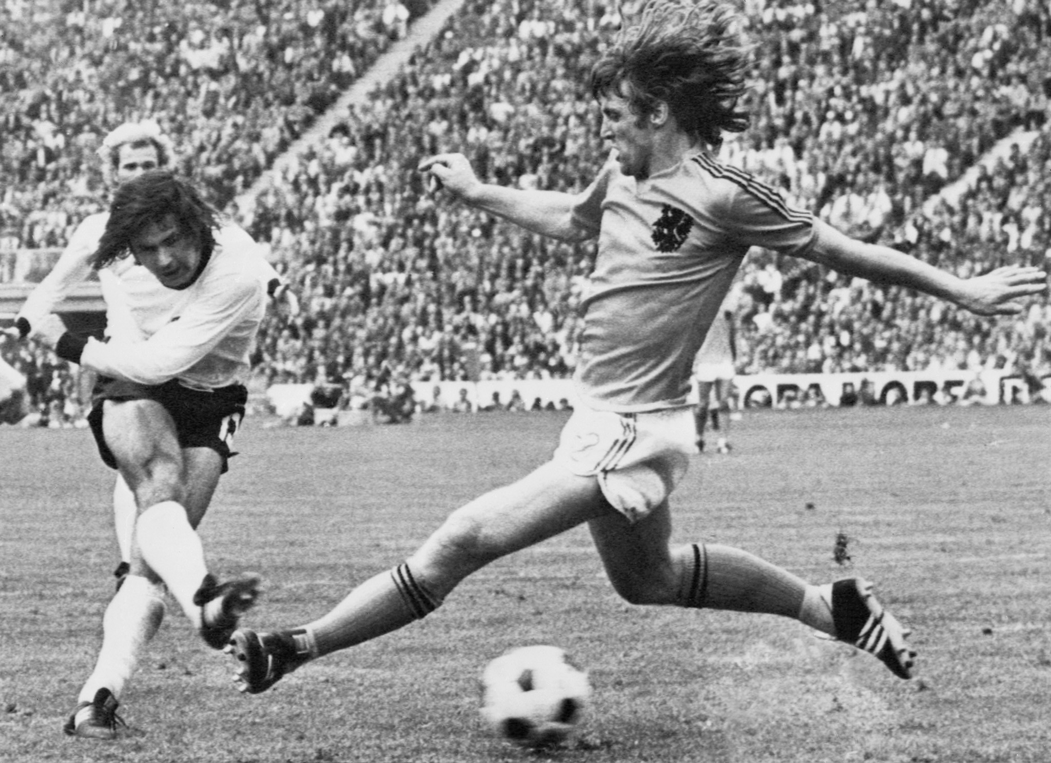 Gerd Muller celebrates winning the World Cup