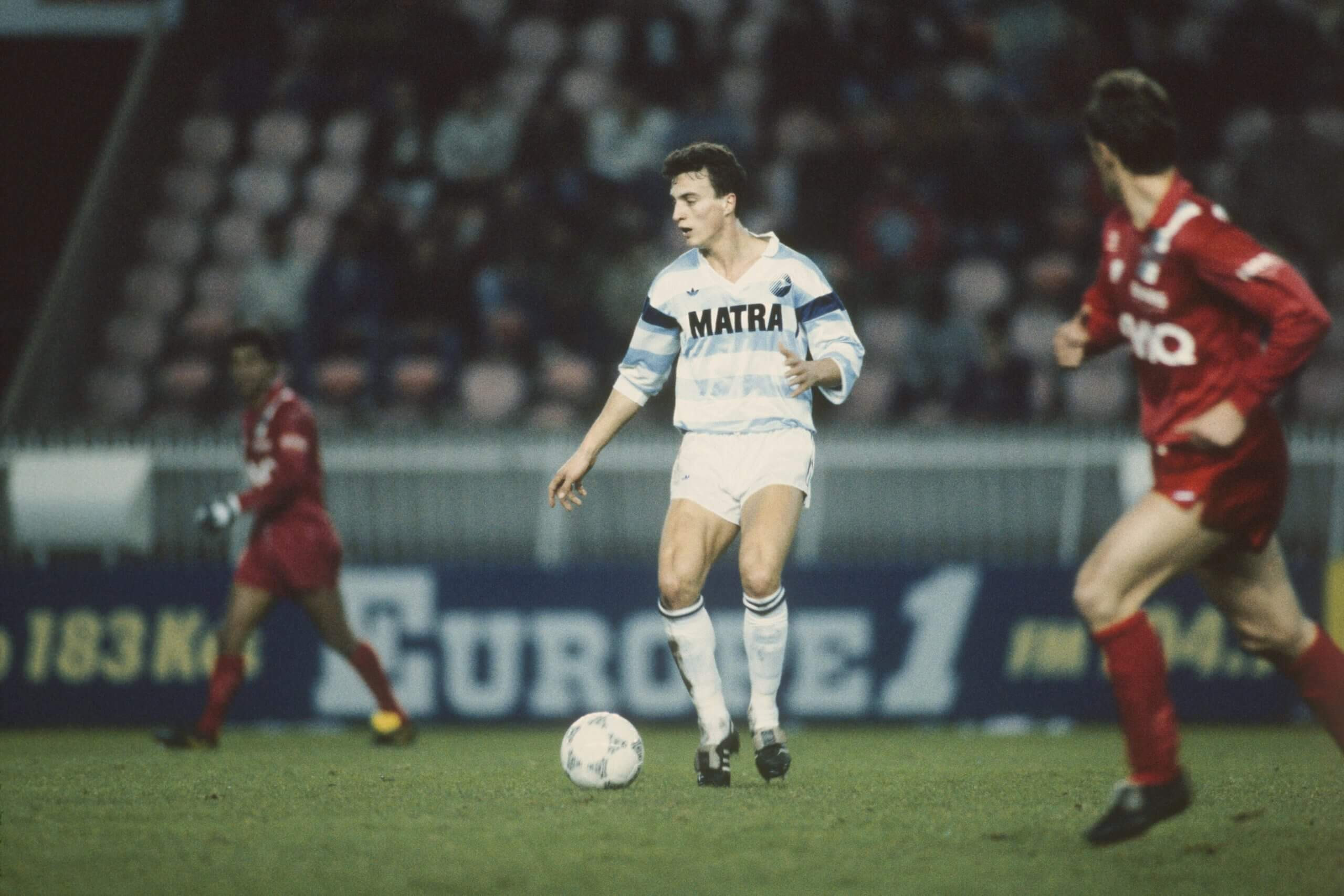 David Ginola playing for Matra Racing in the 1980s